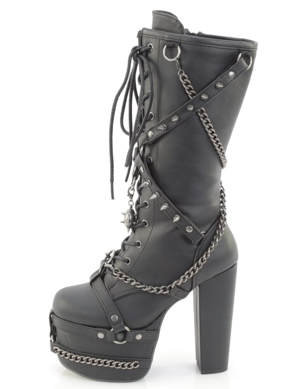 Gothic Knee High Boots | 5.5" Heel Platform Punk Festival Boot
